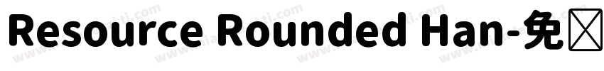 Resource Rounded Han字体转换